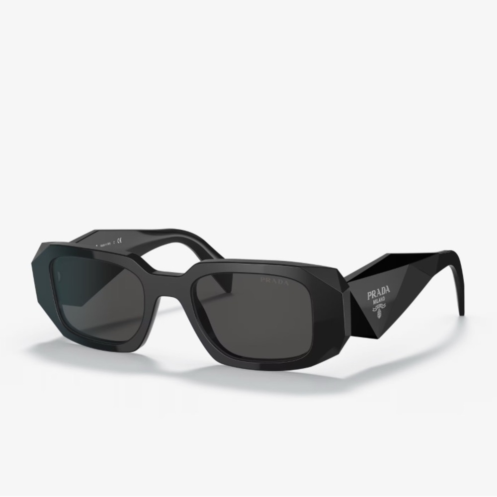 Prada Black Angular Sunglasses - image 4